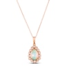 Thumbnail Image 0 of Le Vian Natural Opal Necklace 1/4 ct tw Diamonds 14K Strawberry Gold