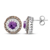 Thumbnail Image 1 of Le Vian Natural Amethyst Earrings 7/8 ct tw Diamonds 14K Vanilla Gold