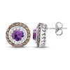 Thumbnail Image 0 of Le Vian Natural Amethyst Earrings 7/8 ct tw Diamonds 14K Vanilla Gold