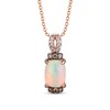 Thumbnail Image 1 of Le Vian Natural Opal Necklace 1/6 ct tw Diamonds 14K Strawberry Gold