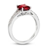 Thumbnail Image 3 of Le Vian Natural Garnet Ring 1/6 ct tw Diamonds 14K Vanilla Gold