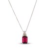 Thumbnail Image 1 of Le Vian Natural Garnet Necklace 1/20 ct tw Diamonds 14K Vanilla Gold