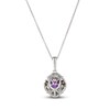 Thumbnail Image 3 of Le Vian Natural Amethyst Necklace 1/6 ct tw Diamonds 14K Vanilla Gold