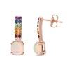 Thumbnail Image 2 of Le Vian Natural Opal Earrings 1/20 ct tw 14K Strawberry Gold