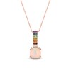 Thumbnail Image 1 of Le Vian Natural Opal Necklace 14K Strawberry Gold