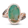 Thumbnail Image 3 of Le Vian Natural Aquaprase Ring 1/2 ct tw Diamonds 14K Strawberry Gold