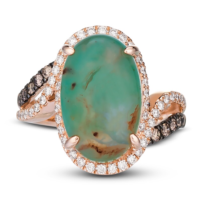 Main Image 3 of Le Vian Natural Aquaprase Ring 1/2 ct tw Diamonds 14K Strawberry Gold