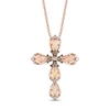 Thumbnail Image 1 of Le Vian Natural Opal Necklace 1/4 ct tw Diamonds 14K Strawberry Gold