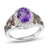 Thumbnail Image 1 of Le Vian Natural Amethyst Ring 1/2 ct tw Diamonds 14K Vanilla Gold