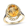 Thumbnail Image 0 of Le Vian Natural Citrine Ring 1/5 ct tw Diamonds 14K Honey Gold