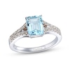 Thumbnail Image 0 of Le Vian Natural Aquamarine Ring 1/6 ct tw Diamonds 14K Vanilla Gold