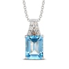 Thumbnail Image 0 of Le Vian Natural Blue Topaz Necklace 1/20 ct tw Diamonds 14K Vanilla Gold