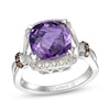 Thumbnail Image 0 of Le Vian Natural Amethyst Ring 1/8 ct tw Diamonds 14K Vanilla Gold