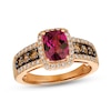 Thumbnail Image 0 of Le Vian Natural Rhodolite Garnet Ring 5/8 ct tw Diamonds 14K Strawberry Gold