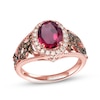 Thumbnail Image 0 of Le Vian Natural Rhodolite Garnet Ring 1/2 ct tw Diamonds 14K Strawberry Gold