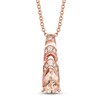 Thumbnail Image 1 of Le Vian Natural Morganite Necklace 1/10 ct tw Diamonds 14K Strawberry Gold