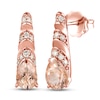 Thumbnail Image 0 of Le Vian Natural Morganite Earrings 1/8 ct tw Diamonds 14K Strawberry Gold