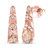 Thumbnail Image 1 of Le Vian Natural Morganite Earrings 1/8 ct tw Diamonds 14K Strawberry Gold