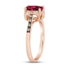 Thumbnail Image 3 of Le Vian Natural Rhodolite Garnet Ring 1/10 ct tw Diamonds 14K Strawberry Gold