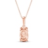Thumbnail Image 3 of Le Vian Natural Morganite Necklace 1/20 ct tw Diamonds 14K Strawberry Gold