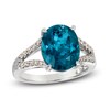 Thumbnail Image 1 of Le Vian Natural Blue Topaz Ring 1/4 ct tw Diamonds 14K Vanilla Gold
