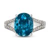 Thumbnail Image 2 of Le Vian Natural Blue Topaz Ring 1/4 ct tw Diamonds 14K Vanilla Gold