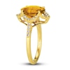 Thumbnail Image 4 of Le Vian Natural Citrine Ring 3/8 ct tw Diamonds 14K Honey Gold