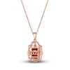 Thumbnail Image 3 of Le Vian Natural Rhodolite Garnet Pendant 3/8 ct tw Diamonds 14K Strawberry Gold