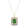 Thumbnail Image 1 of Le Vian Natural Emerald Pendant 5/8 ct tw Diamonds 14K Honey Gold