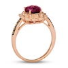 Thumbnail Image 3 of Le Vian Natural Rhodolite Garnet Ring 1/4 ct tw Diamonds 14K Strawberry Gold