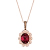 Thumbnail Image 1 of Le Vian Natural Rhodolite Garnet Necklace 1/5 ct tw Diamonds 14K Strawberry Gold