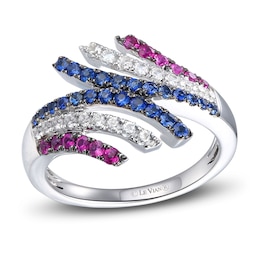 Le Vian Natural Sapphire & Natural Ruby Ring 14K Vanilla Gold