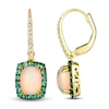 Thumbnail Image 1 of Le Vian Natural Opal & Natural Emerald Earring 1/8 ct tw Diamonds 14K Honey Gold