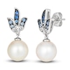 Thumbnail Image 0 of Le Vian Natural Sapphire & Freshwater Cultured Pearl Earrings 14K Vanilla Gold