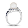 Thumbnail Image 3 of Le Vian Natural Sapphire & Freshwater Cultured Pearl Ring 14K Vanilla Gold