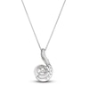 Thumbnail Image 2 of Le Vian Natural Sapphire & Freshwater Cultured Pearl Pendant Necklace 14K Vanilla Gold