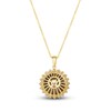 Thumbnail Image 3 of Le Vian Chocolate Cultured Pearl Necklace 3/8 ct tw Diamonds 14K Honey Gold