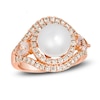 Thumbnail Image 1 of Le Vian Natural Morganite & Freshwater Cultured Pearl Ring 3/4 ct tw Diamonds 14K Strawberry Gold
