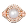 Thumbnail Image 2 of Le Vian Natural Morganite & Freshwater Cultured Pearl Ring 3/4 ct tw Diamonds 14K Strawberry Gold