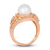 Thumbnail Image 3 of Le Vian Natural Morganite & Freshwater Cultured Pearl Ring 3/4 ct tw Diamonds 14K Strawberry Gold