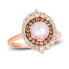 Thumbnail Image 1 of Le Vian Natural Freshwater Cultured Pearl Ring 3/4 ct tw Diamonds 14K Strawberry Gold