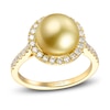 Thumbnail Image 0 of Le Vian South Sea Cultured Pearl Ring 5/8 ct tw Diamonds 14K Honey Gold