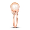 Thumbnail Image 3 of Le Vian Freshwater Cultured Pearl Ring 1/5 ct tw Diamonds 14K Strawberry Gold
