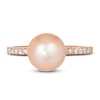 Thumbnail Image 1 of Le Vian Freshwater Cultured Pearl Ring 1/3 ct tw Diamonds 14K Strawberry Gold