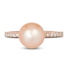 Thumbnail Image 2 of Le Vian Freshwater Cultured Pearl Ring 1/3 ct tw Diamonds 14K Strawberry Gold