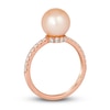 Thumbnail Image 2 of Le Vian Freshwater Cultured Pearl Ring 1/3 ct tw Diamonds 14K Strawberry Gold