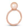 Thumbnail Image 3 of Le Vian Freshwater Cultured Pearl Ring 1/3 ct tw Diamonds 14K Strawberry Gold