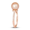 Thumbnail Image 3 of Le Vian Freshwater Cultured Pearl Ring 1/3 ct tw Diamonds 14K Strawberry Gold