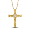 Thumbnail Image 0 of Le Vian Natural Citrine Cross Necklace Diamond Accent 14K Honey Gold