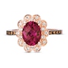 Thumbnail Image 2 of Le Vian Natural Rhodolite Garnet Ring 1/4 ct tw Diamonds 14K Strawberry Gold